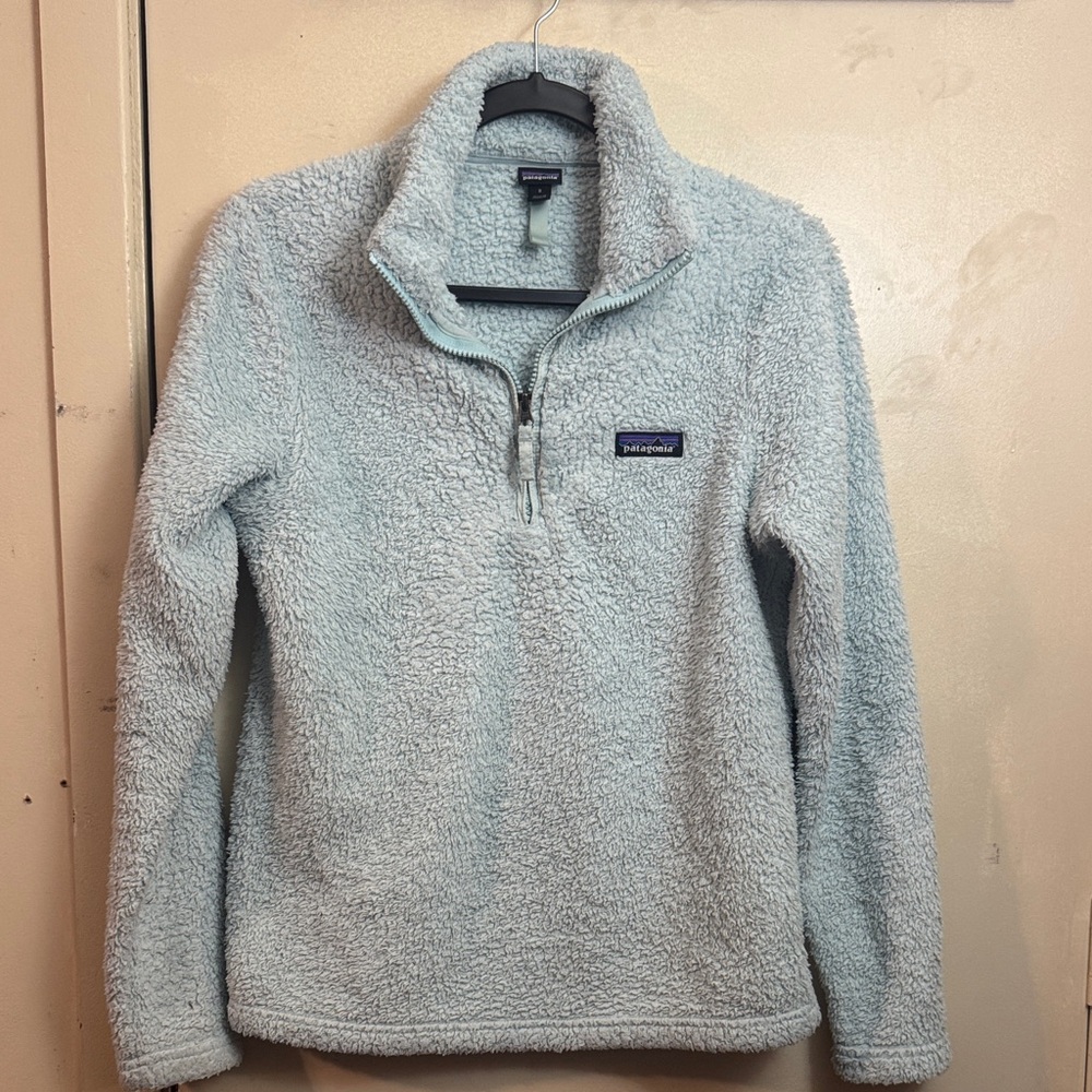 Patagonia Soft Sky Blue Fleece Turtleneck Sweater